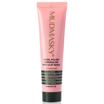 MUDMASKY Pearl Polish Superglow Pink Clay Mask 2.0 OZ - Fragrance-Free - AS SEEN IN YOUR SEPTEMBER IPSY GlamBag!