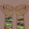xo, Fetti Cars Glow in Dark Temporary Tattoos for Kids - 42 pcs | Monster Truck Birthday Party Supplies, Race Car Favors Decorations view 3