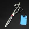 Professional Hair Cutting Shears, 6inch Professional Japan440c Upscale scissor dragon handle cut hair scissors cutting barber haircut thinning shears hairdresser scissors (Color : Set) view 3