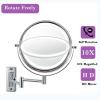 BhjKL 8 inch Wall Mounted Makeup Cosmetic Mirror, Bathroom Mirror Double Sided 360 Swivel,Vanity Mirror, Extension No Light, view 4