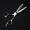 Professional Hair Cutting Shears, 6inch Professional Japan 440c steel Upscale scissor Gem hair scissors cutting barber haircut thinning shears hairdresser scissors (Color : Set) view 3