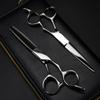 Professional Hair Cutting Shears, 6inch Professional Japan 440c steel Upscale Silver hair scissors haircut thinning barber cutting shears hairdressing scissors (Color : Set with bag) view 1