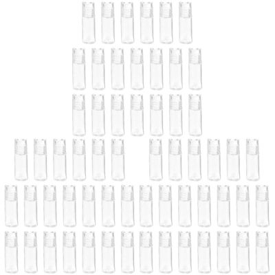 Beavorty 60pcs Transparent Loose Powder Bottles Open Design for Makeup Cosmetic Containers for Foundation Blusher and Applications