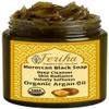 FERIHA Premium Moroccan Black Soap with Organic Argan Oil, 100% Authentic, Artisan Beldi Soap - Sourced, Crafted & Packed in Morocco - Traditional Hammam Formula view 1