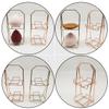 Esponjas Para Maquillaje Cushion Puff Makeup Sponge 2PCS Wire Beauty Egg Powder Puff Stand Powder Sponge Holder Sponge Holder Double- Makeup Powder Puff Dryer Stand view 3