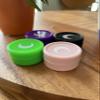 Brando Moon Silicone Wax Case Pink 5pcs - Round Wax Silicone Containers Non-stick Oil Jars - Multi-Use Storage Jars 5ml view 2