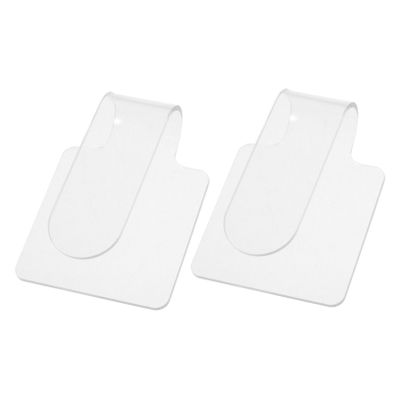 LALAFINA 2pcs Handheld Acrylic Makeup Mixing Palette Comfortable Grip for Custom Color Blending for Foundations Lipsticks Nail Art Lightweight Portable Essential Tool