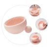Alipis 1pc Silicone Scrub Pad Makeup Cleaner Brush Cleaning mat Makeup Cleaning mat Cosmetic Brush Cleaner Bowl Makeup Brush Silicone Makeup applicator Makeup Cleaning Pad Cosmetic Tool view 3