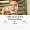 Revive Light Therapy Lux Collection Soniqu Mini, Rechargeable Sonic Face Cleanser Brush with Medical-Grade Blue & Red Light Therapy for Face, Acne & Wrinkle Care, Water-Resistant view 2