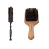 GranNaturals Boar Bristle Round Brush and Boar Bristle Paddle Hair Brush view 1