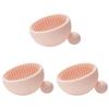 3 pcs Silicone Scrub Pad Silicone Makeup applicator Makeup Brush Cleaning Kit Brush Cleaner Mat Cleaning Tool Brush Cleaning mat Makeup Cleaner Cosmetic Portable view 1
