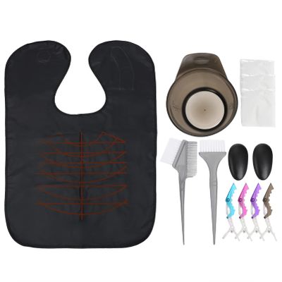 LALAFINA Diy Hair Dye Coloring Kit Set with Hair Dye Brushes Mixing Bowls Ear Covers and Clips for Home and Salon Use Easy Tint Mixing and Coloring