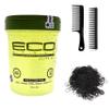 Hair Styling Gel Styling Tools Kit (Including Eco Styling Gel Olive Oil Gel 32 Ounce, 2 Piece Wide Tooth Hair Comb Set & 100 pc Hair Elastic Rubber Bands) Hair Gel Set-L8 view 1