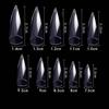 Long Sharp Stiletto Nail Tips with Deep Curve for Nail Art, False, Artificial, Acrylic, Drag Queen Nails, Nail Gloves and Cosplay Claws view 4