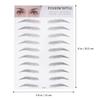 Water Proof Stickers 2- Pack Eyebrow Eyebrow Tool Imitation Eyebrow Eyebrow Transfer Stickers Stickers Posted 3d Stickers view 2