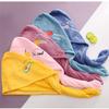 Gfrtisng 5PCS Rapid Drying Towel,Rapid Hair Drying Towel for Women,Super Absorbent Coral Fleece Ladies Hair Towel Set,Soft Dry Hair Towel with Embroidery for Children and Women view 1