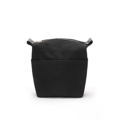 YONBEN Insert Storage Bag Purse Organizer and Cosmetic Travel Bags for Women Makeup Bag with Compartments Three Sizes Cotton Canvas built-in compartments functiona and fashionable