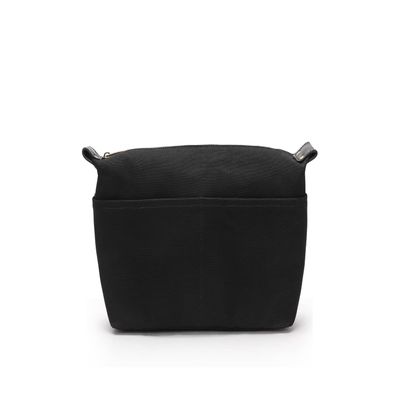 YONBEN Insert Storage Bag Purse Organizer and Cosmetic Travel Bags for Women Makeup Bag with Compartments Three Sizes Cotton Canvas built-in compartments functiona and fashionable
