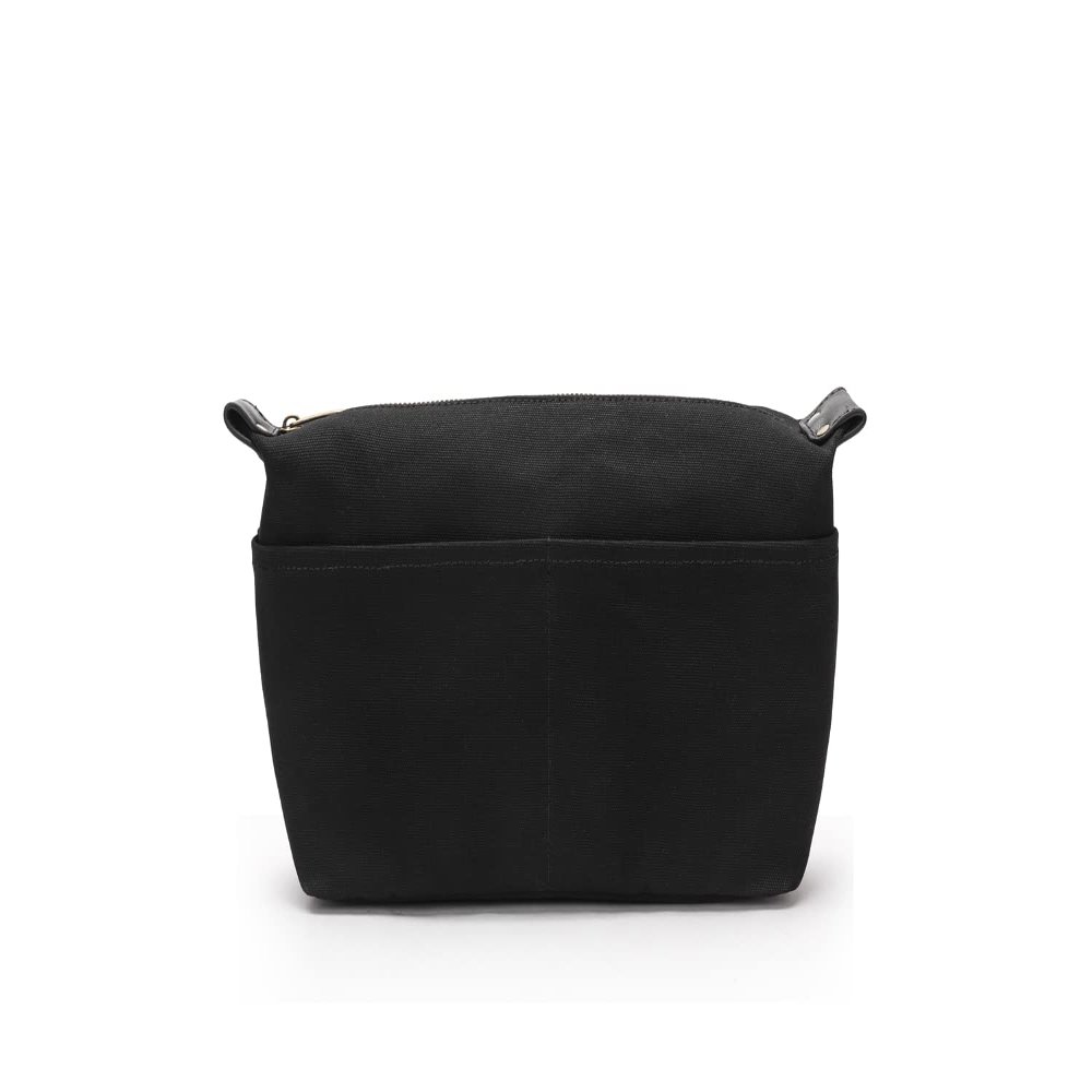 YONBEN Insert Storage Bag Purse Organizer and Cosmetic Travel Bags for Women Makeup Bag with Compartments Three Sizes Cotton Canvas built-in compartments functiona and fashionable