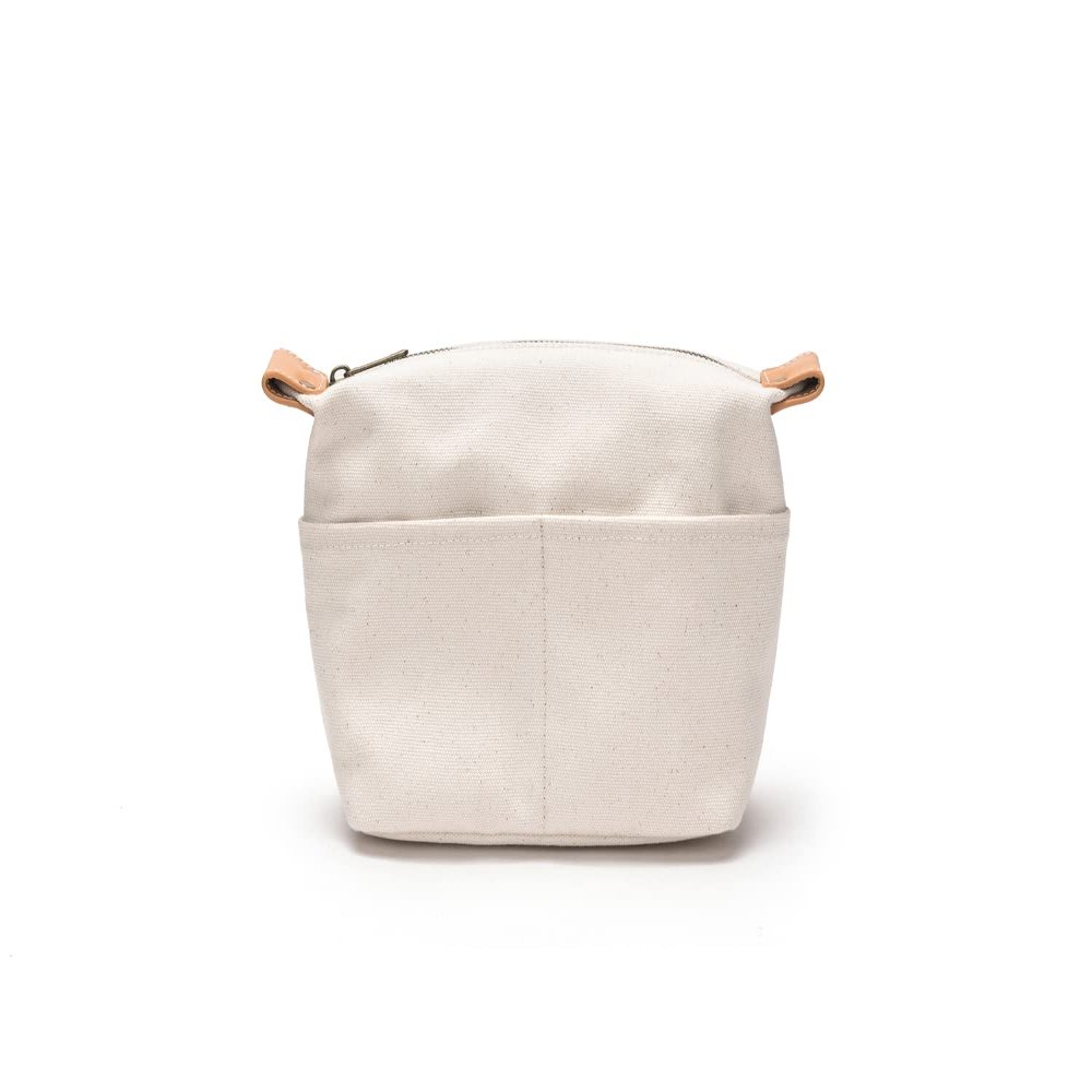 YONBEN Insert Storage Bag Purse Organizer and Cosmetic Travel Bags for Women Makeup Bag with Compartments Three Sizes Cotton Canvas built-in compartments functiona and fashionable