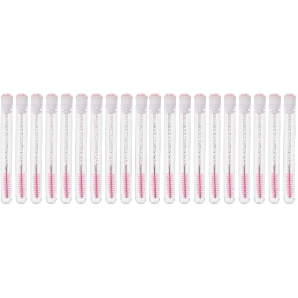 Beavorty 20pcs Mascara Brushes Pattern Portable Eyelash Makeup Tools for Women Safe and Lightweight Eyelash Applicators for Fashionable Looks