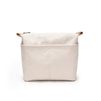 YONBEN Insert Storage Bag Purse Organizer and Cosmetic Travel Bags for Women Makeup Bag with Compartments Three Sizes Cotton Canvas built-in compartments functiona and fashionable