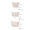 YONBEN Insert Storage Bag Purse Organizer and Cosmetic Travel Bags for Women Makeup Bag with Compartments Three Sizes Cotton Canvas built-in compartments functiona and fashionable view 2