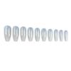 Magik 500-1000 Full Cover French Ballet False Fake Nail Tips Pointy Salon Nails (1000 Pack, Natural) view 1