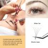 QUEWEL Premade Lash Fans, 5D Premade Fans Eyelash Extensions 0.07mm Thickness D Curl 11mm Volume Lash Extensions Short Stem Pre Made Fans Eyelash Extensions(5D 0.07D 11mm New) view 4