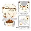 2 Pcs Nurse Scrub Caps Women Long Hair, Happy Thanksgiving Turkey Pumpkin Adjustable Working Cap with Button and Sweatband view 4