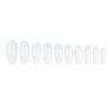 Magik 500-1000 Full Cover French Ballet False Fake Nail Tips Pointy Salon Nails (1000 Pack, Clear) view 1
