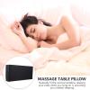 Healeved Pu Leather Neck Pillow for Massage Therapy Ergonomic Face Support Cushion for Spa and Beauty Salon Comfortable Cervical Spine Relief Molded Design Black view 4