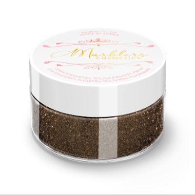 MARBLERS Glitter Mica Powder [Cocoa Cream] 0.14oz (4g) | Glitter Mica | Highly Pigmented | Non-Toxic, Vegan, Cruelty-Free | Eyeshadow, Body Butter, Nail Polish, Nail Art | Party, Body, Face Makeup