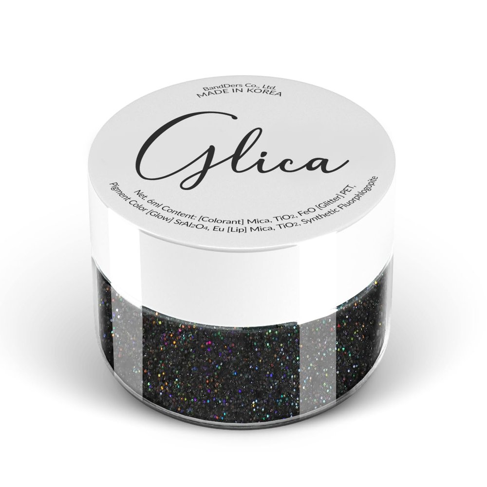 MARBLERS Glitter Mica Powder [Black Magic] 0.14oz (4g) | Glitter Mica | Highly Pigmented | Non-Toxic, Vegan, Cruelty-Free | Eyeshadow, Body Butter, Nail Polish, Nail Art | Party, Body, Face Makeup