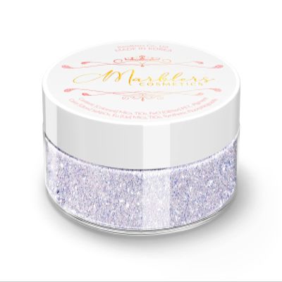 MARBLERS Glitter Mica Powder [Blueberry Lust] 0.14oz (4g) | Glitter Mica | Highly Pigmented | Non-Toxic, Vegan, Cruelty-Free | Eyeshadow, Body Butter, Nail Polish, Nail Art | Party, Body, Face Makeup
