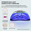 UV Light for Nails 288W Nail Lamp with 63 LED Beads for Gel Polish with LCD Display Auto Sensor and 4 Timer Settings Professional Gel Curing Lamp view 3