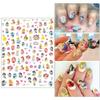 6 Sheets Cute Nail Art Decals 3D Self Adhesive Designer Mermaid Nail Stickers for Women & Girls Princess Accessory view 4