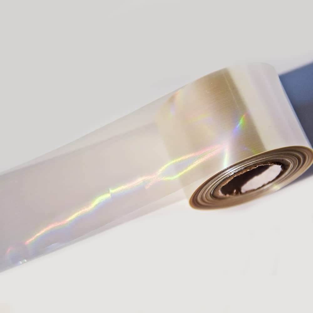 1roll NailMAD Clear Heart Nail Foils 100M4CM Nail Transfer Foils Laser Nail Decals (Clear 51)
