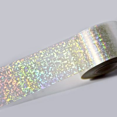 1roll NailMAD Clear Heart Nail Foils 100M4CM Nail Transfer Foils Laser Nail Decals (Clear 01)