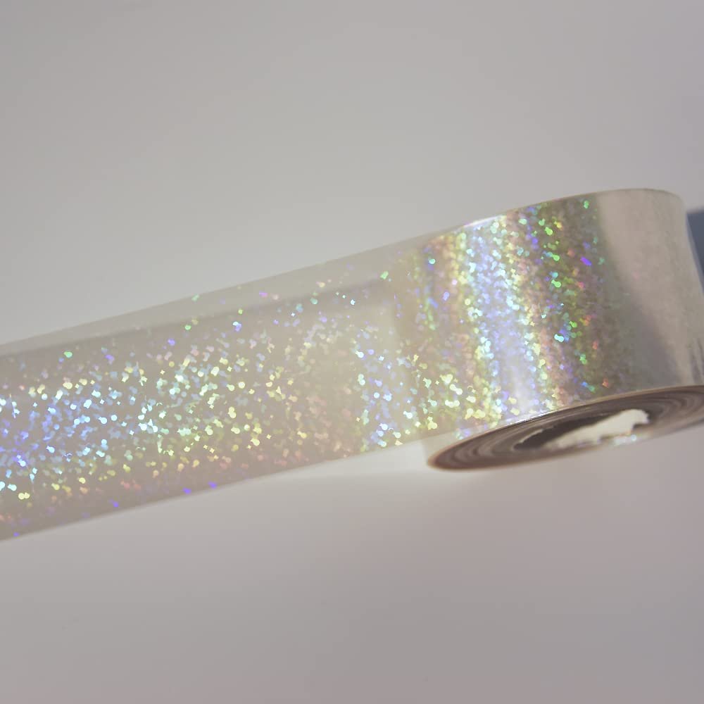 1roll NailMAD Clear Heart Nail Foils 100M4CM Nail Transfer Foils Laser Nail Decals (Clear 52)