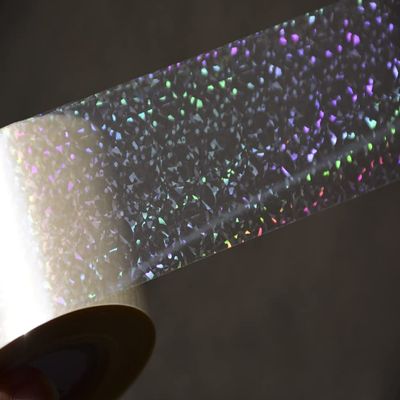 1roll NailMAD Clear Heart Nail Foils 100M4CM Nail Transfer Foils Laser Nail Decals (Clear Holo)