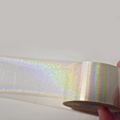 1roll NailMAD Clear Heart Nail Foils 100M4CM Nail Transfer Foils Laser Nail Decals (Clear 07)