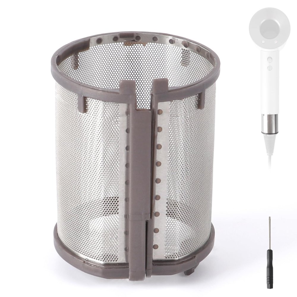 Inner Filter Mesh Compatible with Dyson Supersonic Hair Dryer HD01 HD03 HD08 Models, Metal Build-in Net Mesh Strainer Cover Attachments Part