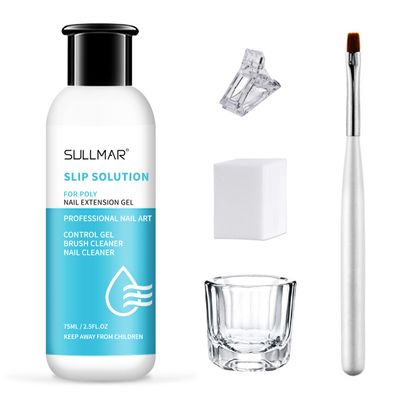 SULLMAR Slip Solution Nail Slip Solution Poly Gel Nail Poly Extension Gel (75ml/2.5FL.OZ)