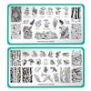 Maniology Forest Wonders Nail Stamping Plate Set, Mushrooms Frogs Manicure, Rainforest Woods Animal Nail Art (Magic Mushrooms (M280), Hop To It (M303)) view 1