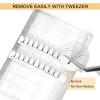 QUEWEL Premade Lash Fans, 5D Premade Fans Eyelash Extensions 0.07mm Thickness C Curl 10mm Volume Lash Extensions Short Stem Pre Made Fans Eyelash Extensions(5D 0.07C 10mm) view 4