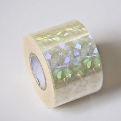 1roll NailMAD Clear Heart Nail Foils 100M4CM Nail Transfer Foils Laser Nail Decals (Clear 55)