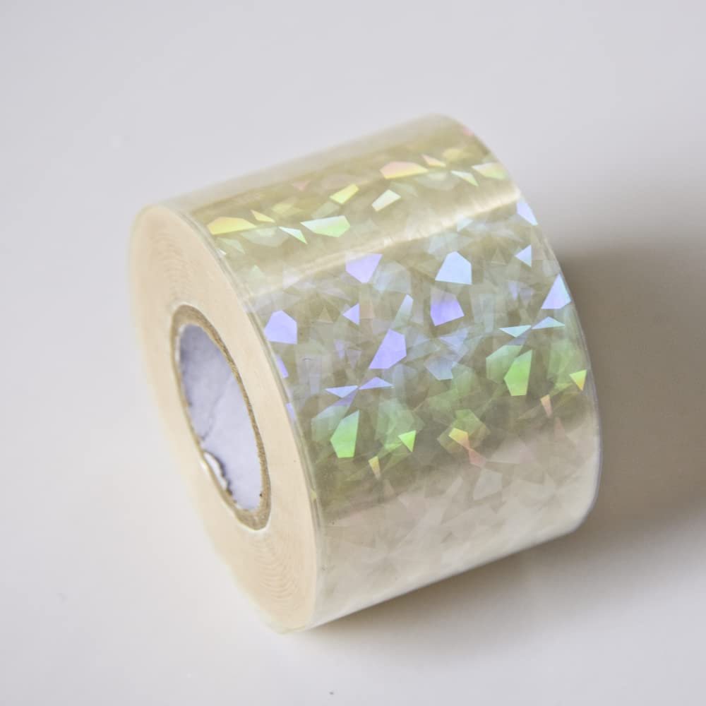 1roll NailMAD Clear Heart Nail Foils 100M4CM Nail Transfer Foils Laser Nail Decals (Clear 55)
