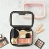 Camdeez Rownyeon Clear Makeup Case Toiletry Bag Travel Makeup Train Case Portable Cosmetic Organizer Transparent Bag Black view 2