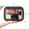 Camdeez Rownyeon Clear Makeup Case Toiletry Bag Travel Makeup Train Case Portable Cosmetic Organizer Transparent Bag Black view 3
